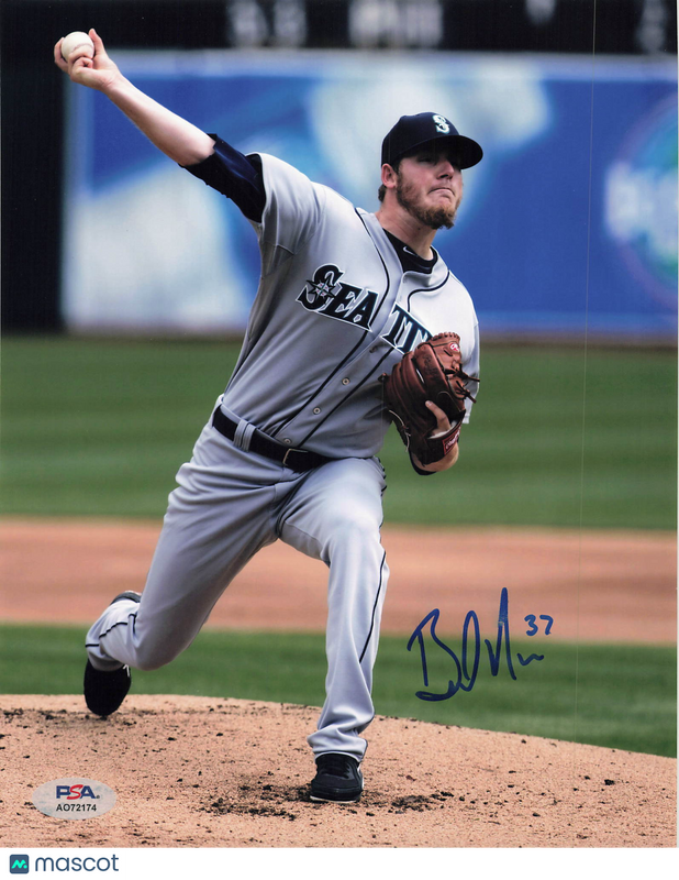 Brandon Maurer Seattle Mariners Signed 8x10 Photo PSA