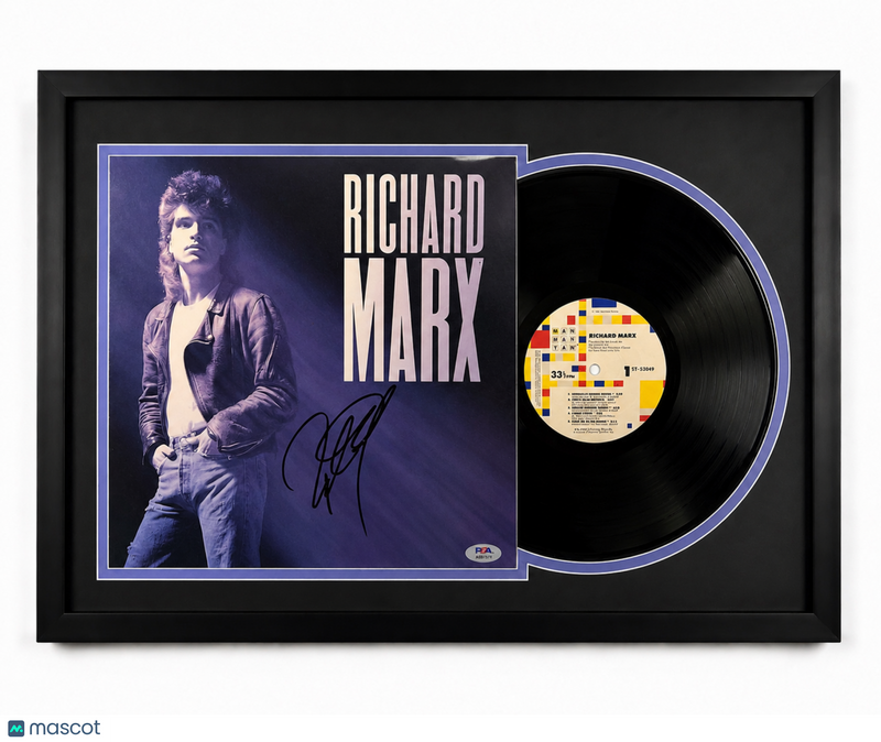 Richard Marx Signed Richard Marx Custom Framed Vinyl Album PSA Auth