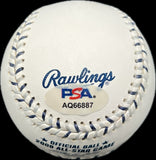 Chipper Jones Atlanta Braves Signed Baseball MLB PSA