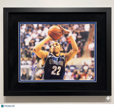 Otto Porter Georgetown Hoyas Signed Basketball 11x14 Custom Framed Photo PSA
