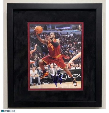 Dion Waiters Cleveland Cavaliers Signed Basketball 11x14 Custom Framed Photo PSA