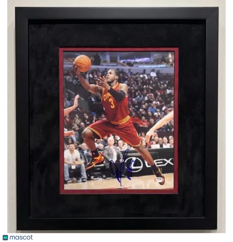 Dion Waiters Cleveland Cavaliers Signed Basketball 11x14 Custom Framed Photo PSA