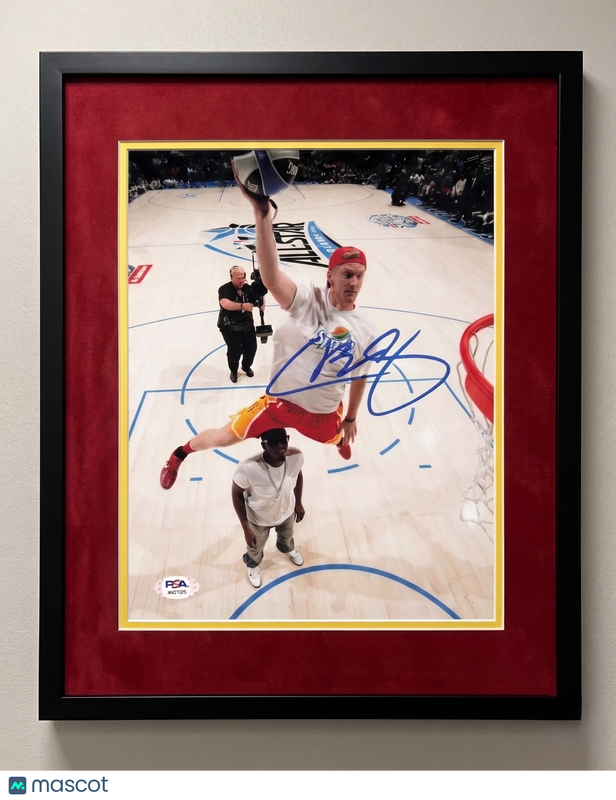 Chase Budinger Houston Rockets Signed Basketball 8x10 Custom Framed Photo PSA