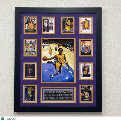 Kobe Bryant Custom Framed Display Los Angeles Lakers Basketball Frame