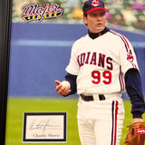 Charlie Sheen Cleveland Indians Signed Framed Photo PSA