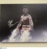 Shakur Stevenson Signed Canvas PSA Autographed Boxing