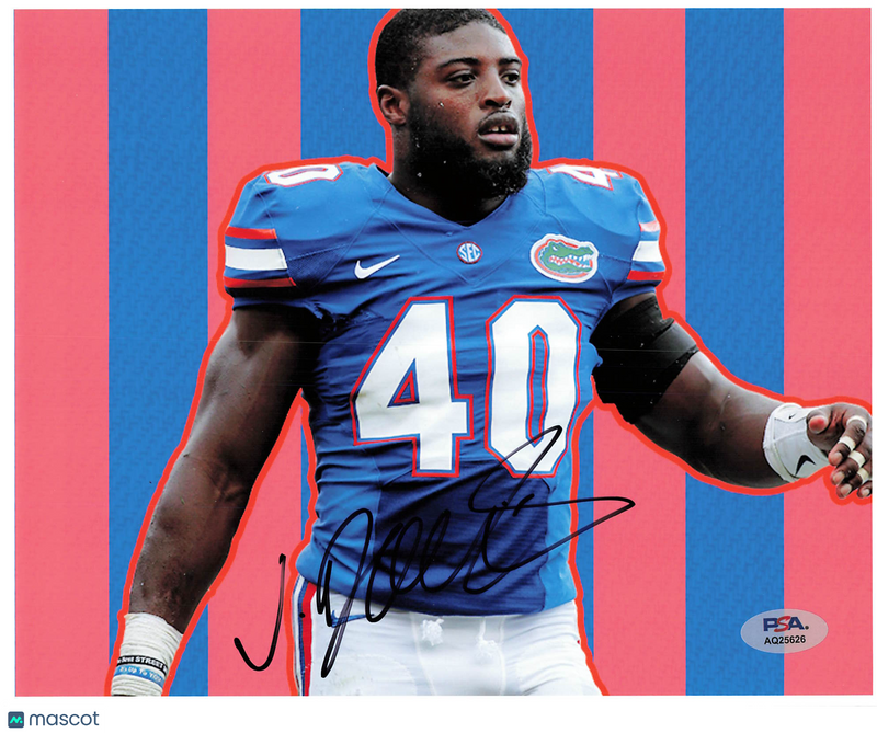 Jarrad Davis Signed Florida Gators Football 8x10 Photo PSA Autographed
