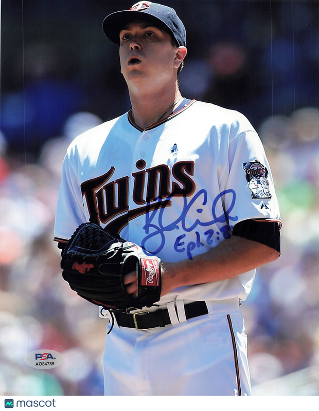 Kyle Gibson Minnesota Twins Signed 8x10 Photo PSA