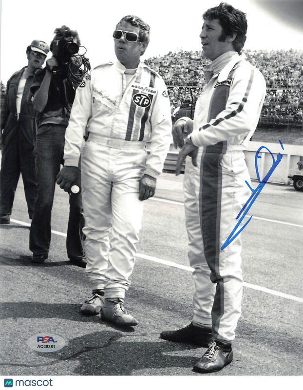 Mario Andretti Signed Racing 8x10 Photo PSA Autographed