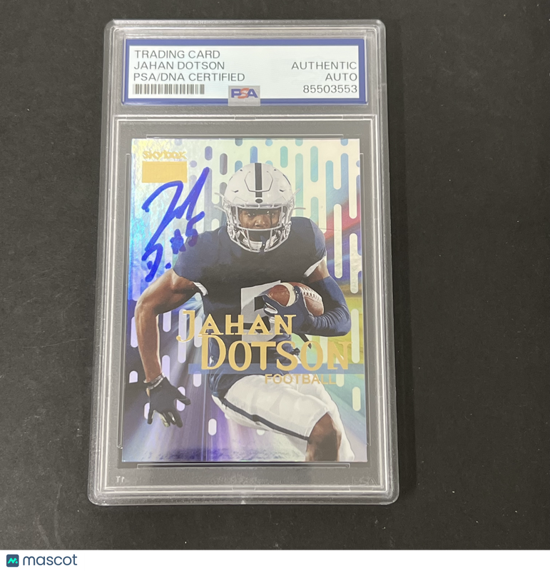 2022 Skybox Metal Universe Champions #S-39 Jahan Dotson signed card PSA