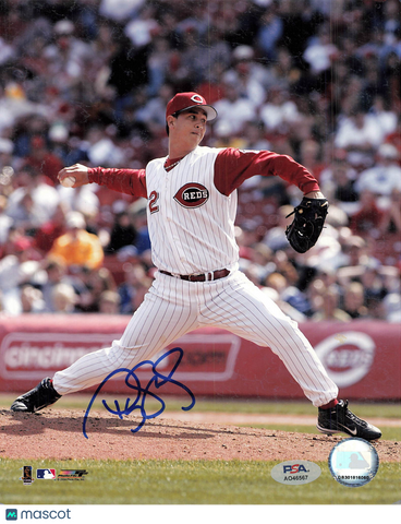 Ryan Vogelsong Cincinnati Reds Signed 8x10 Photo PSA