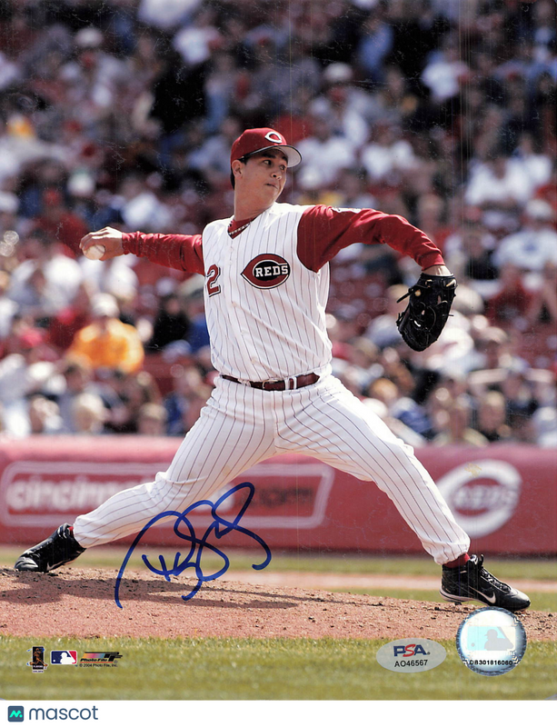 Ryan Vogelsong Cincinnati Reds Signed 8x10 Photo PSA