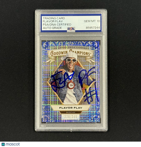 2025 Upper Deck Flavor Flav #24  Signed Card Auto 10 PSA Slabbed