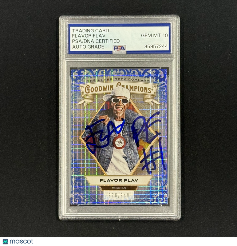 2025 Upper Deck Flavor Flav #24  Signed Card Auto 10 PSA Slabbed