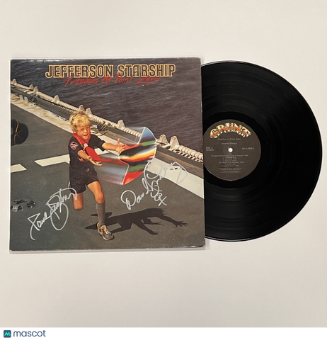 David Freiberg & Paul Kantner Signed Vinyl Freedom at Point Zero Album PSA Auth