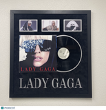 Lady Gaga Custom Framed Display 27"x29" Frame - The Fame
