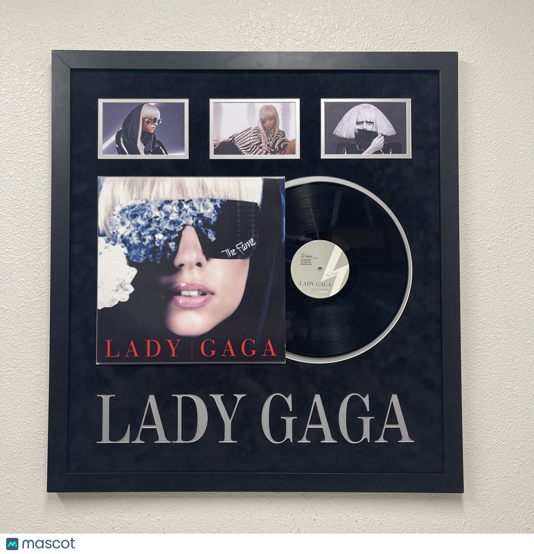 Lady Gaga Custom Framed Display 27"x29" Frame - The Fame