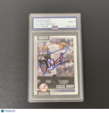 2026 Topps 75 #82 Carlos Rodon Signed Card Auto 9 PSA Slabbed New York Yankees