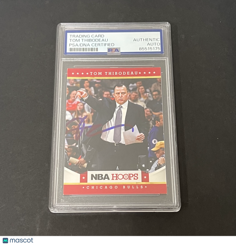2012 Panini NBA Hoops #81 Tom Thibodeau signed card PSA Autographed Coach
