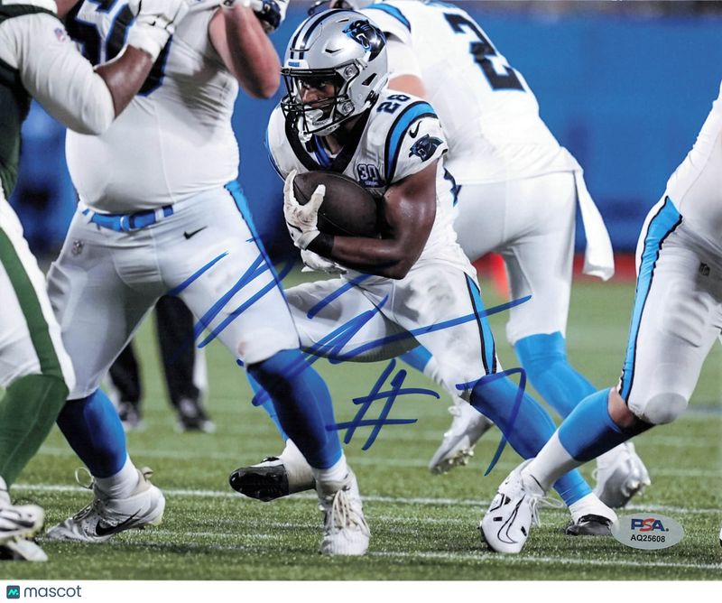 Dillon Johnson Signed Carolina Panthers Football 8x10 Photo PSA Autographed
