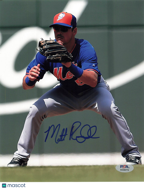 Matt Reynolds New York Mets Signed 8x10 Photo PSA