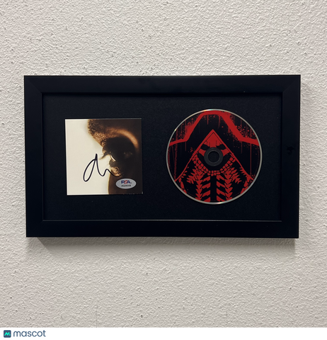 The Weeknd Signed CD Cover Framed PSA/DNA Autographed Hurry Up Tomorrow