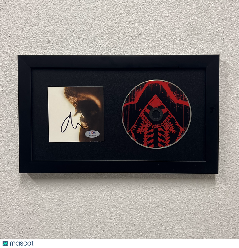The Weeknd Signed CD Cover Framed PSA/DNA Autographed Hurry Up Tomorrow