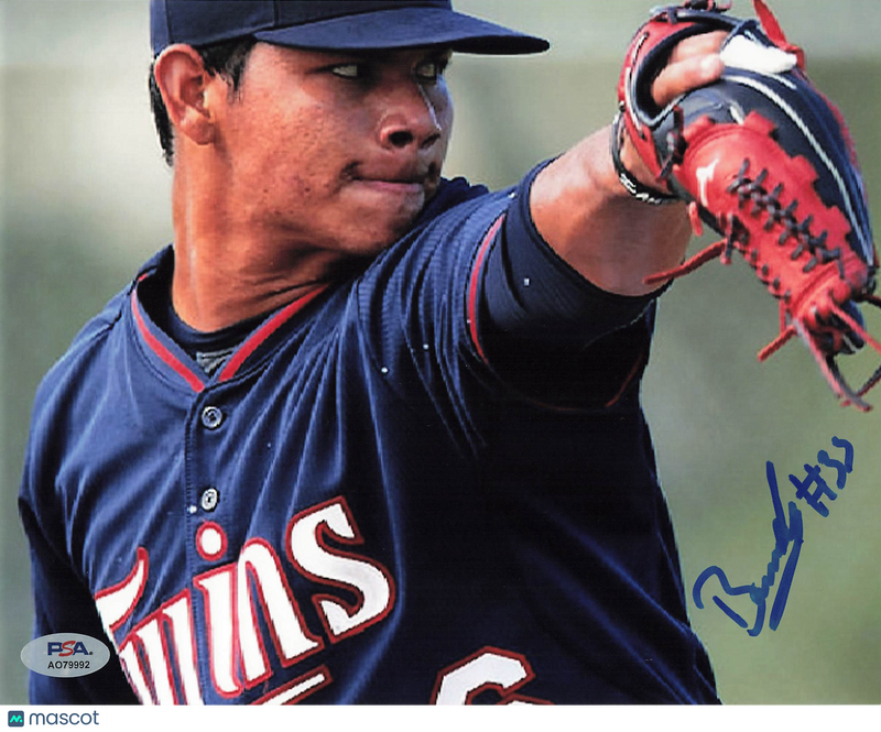 Brusdar Graterol Minnesota Twins Signed 8x10 Photo PSA