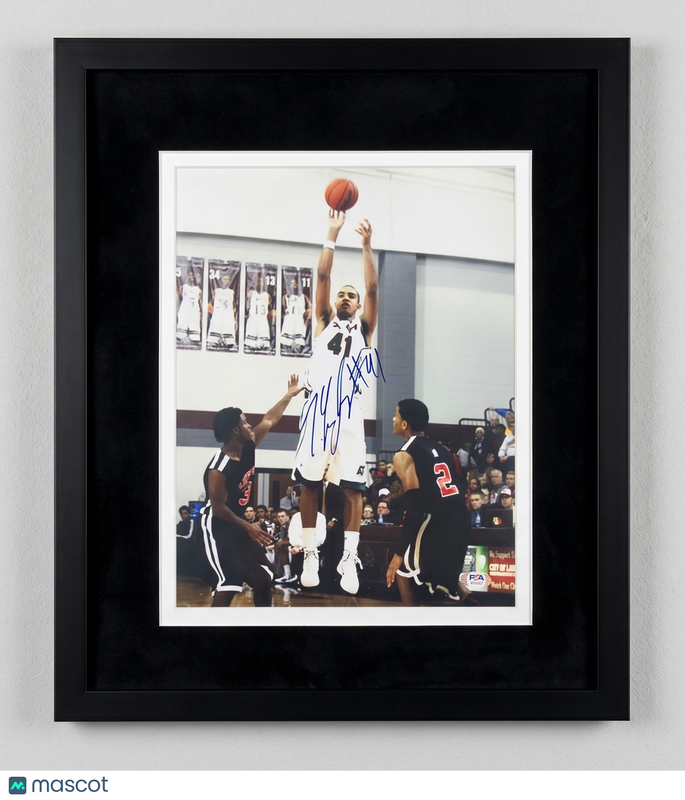 Trey Lyles Kentucky Wildcats Signed Basketball 11x14 Custom Framed Photo PSA