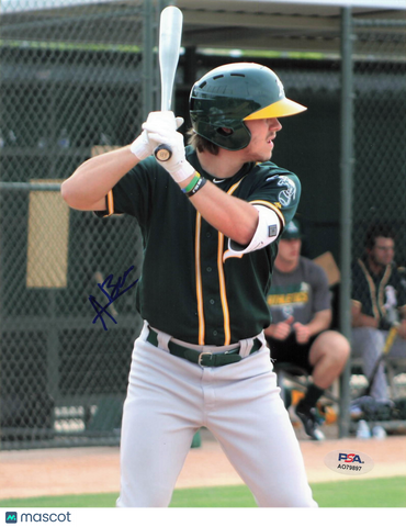 Austin Beck Oakland Athletics Signed 8x10 Photo PSA