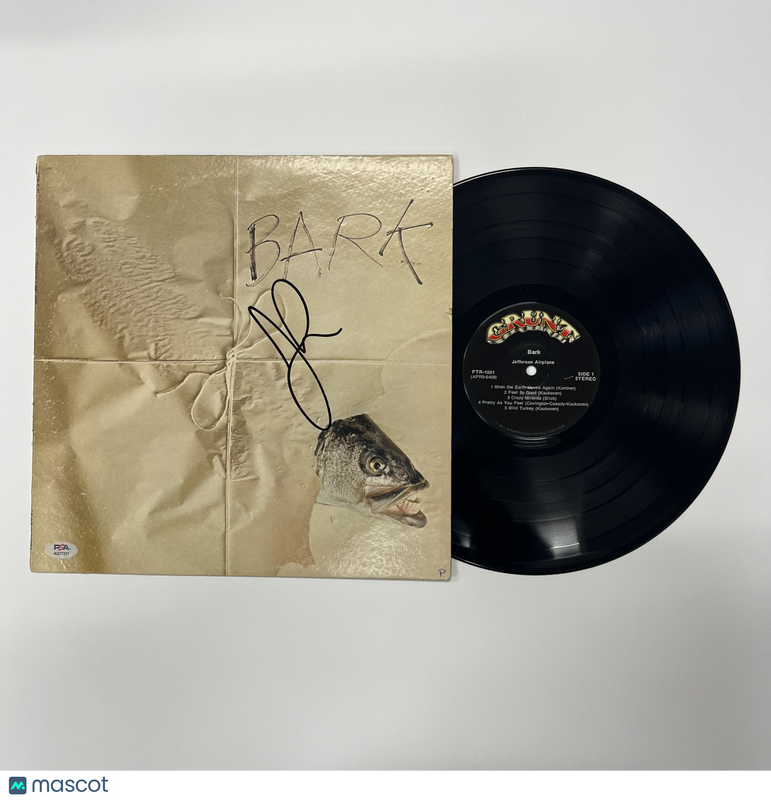 Jorma Kaukonen Signed Bark Vinyl Album PSA Autographed