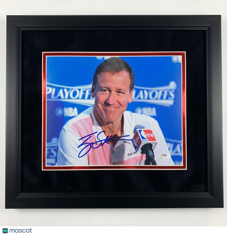 Terry Stotts Portland Trail Blazers Signed 11x14 Custom Framed Photo PSA