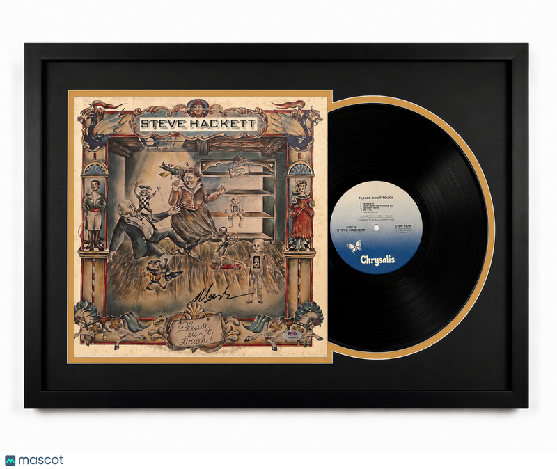 Steve Hackett Signed Please Don't Touch Custom Framed Vinyl Album PSA Auth