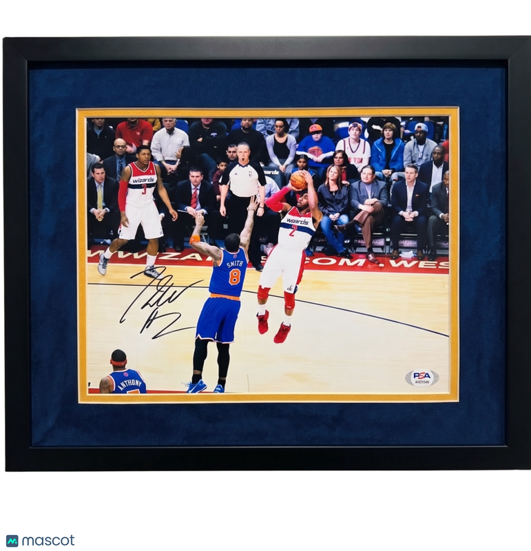 John Wall Washington Wizards Signed Basketball 11x14 Custom Framed Photo PSA