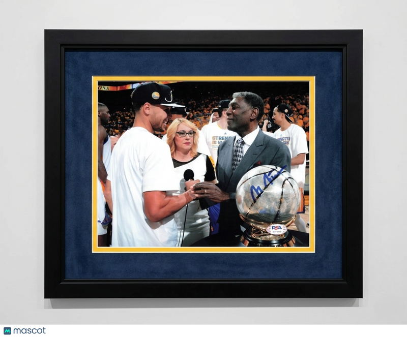 Al Attles Golden State Warriors Signed Basketball 8x10 Custom Framed Photo PSA