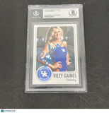 Riley Gaines Signed Card BAS Autographed