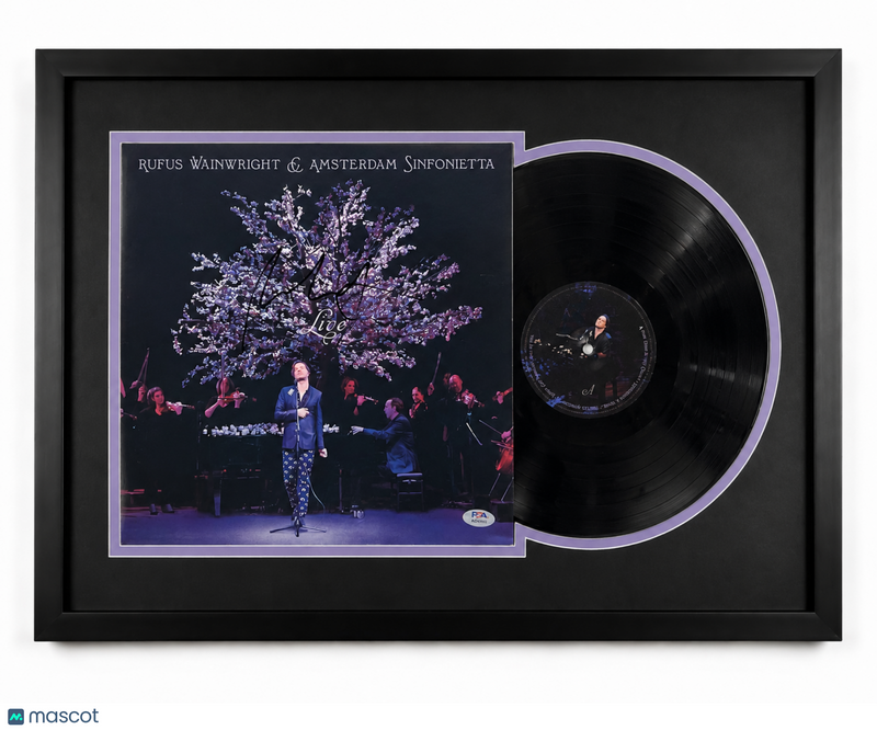Rufus Wainwright Signed Amsterdam Sinfonietta Custom Framed Vinyl Album PSA