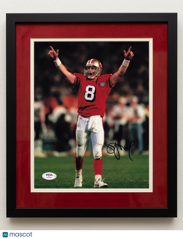 Steve Young Signed Framed Photo PSA Autographed 20x24