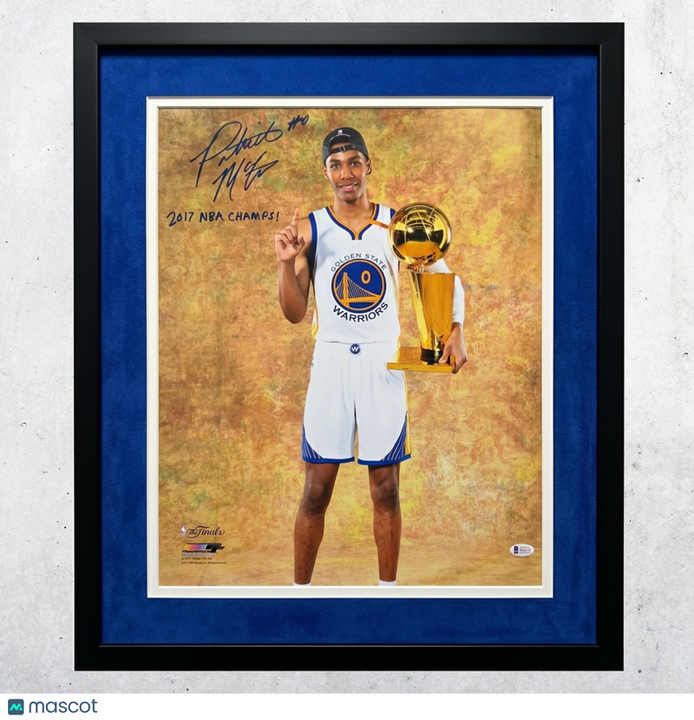 Patrick McCaw Golden State Warriors Signed 16x20 Custom Framed Photo PSA