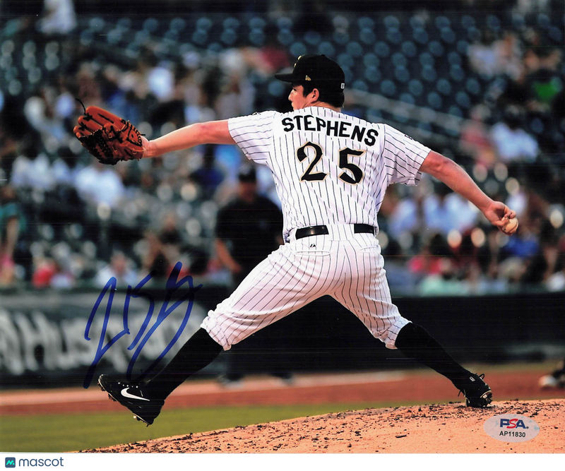 Jordan Stephens Charlotte Knights Signed 8x10 Photo PSA