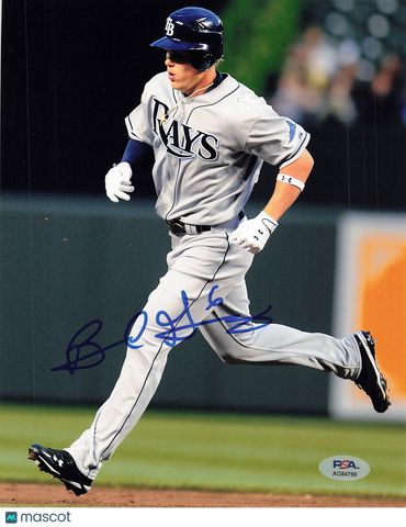Brandon Guyer Tampa Bay Rays Signed 8x10 Photo PSA