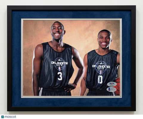 Russell Westbrook Oklahoma Thunder Signed Photo Framed PSA 11x14