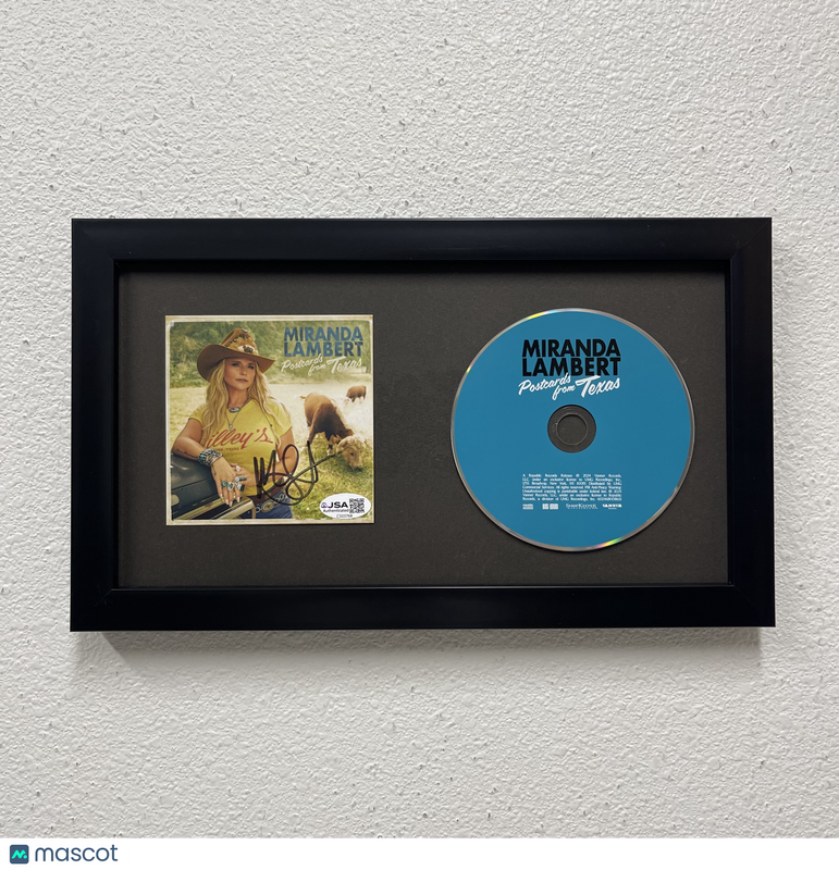 Miranda Lambert Signed Postcards from Texas Framed Display CD Album JSA