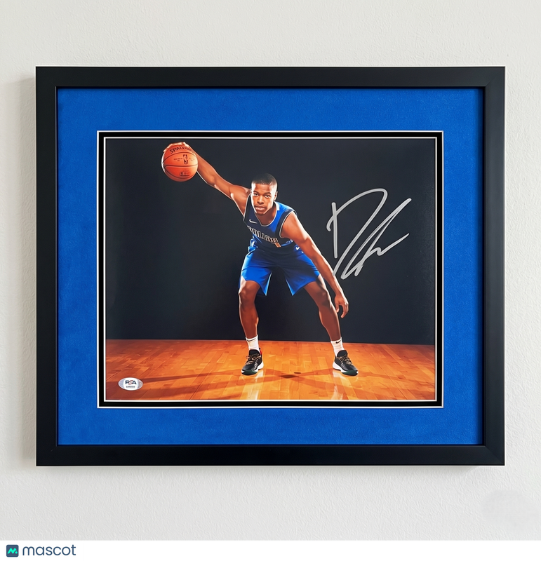 Dennis Smith Jr. Dallas Mavericks Signed 11x14 Custom Framed Photo PSA