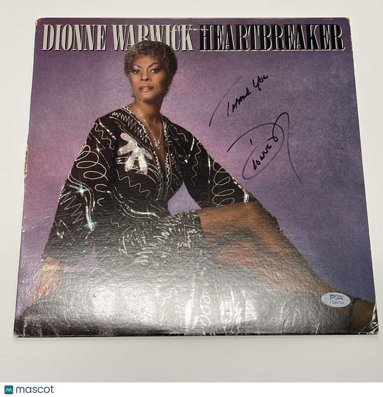 Dionne Warwick Signed Heartbreaker Vinyl Album PSA Autographed