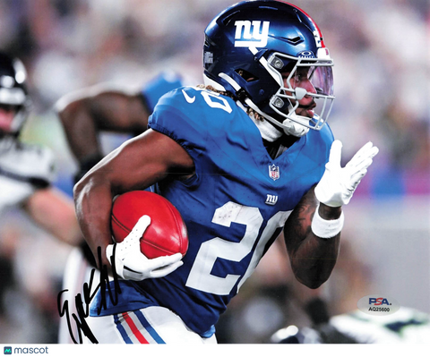 Eric Gray Signed New York Giants Football 8x10 Photo PSA Autographed