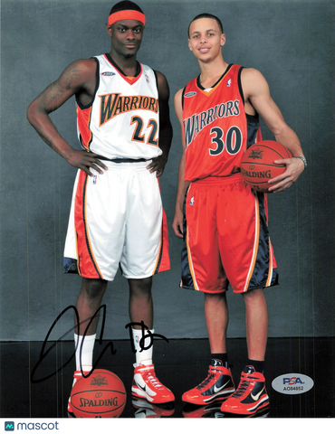 Anthony Morrow Golden State Warriors Signed Basketball 8x10 Photo PSA