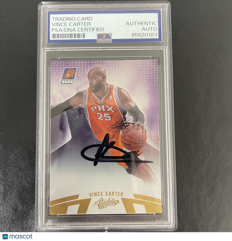2011-12 Panini America #34 Vince Carter signed card PSA Suns