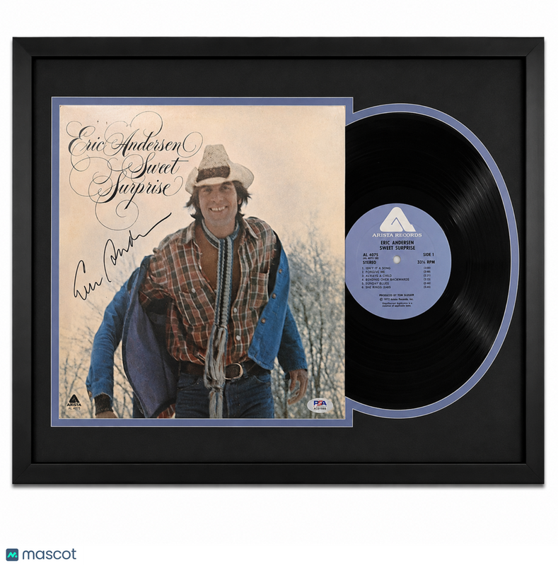 Eric Andersen Signed Sweet Surprise Customed Framed Vinyl PSA Album Auth