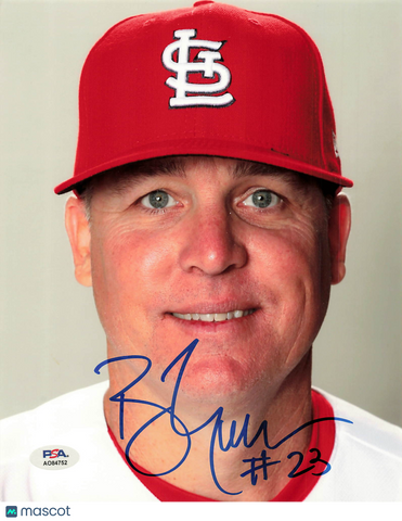Bill Mueller St. Louis Cardinals Signed 8x10 Photo PSA